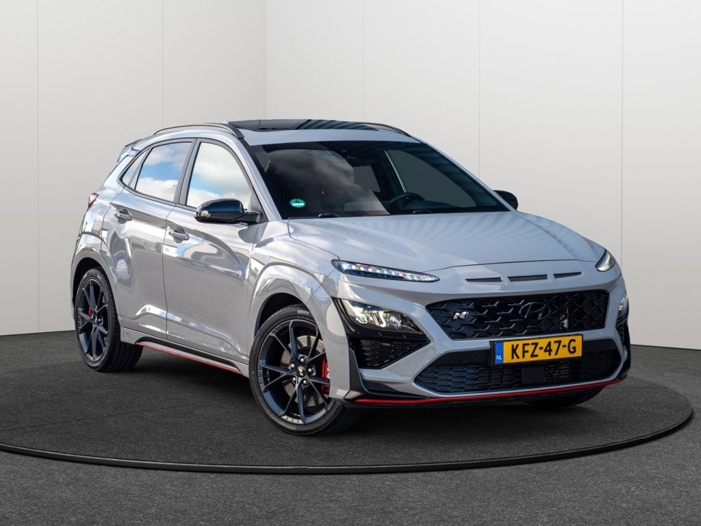 Hyundai Kona 2.0 T-GDI N Performance 280Pk|PANO|1E EIGENAAR, Auto's, Hyundai, 1998 cc, Stof, Gebruikt, Euro 6