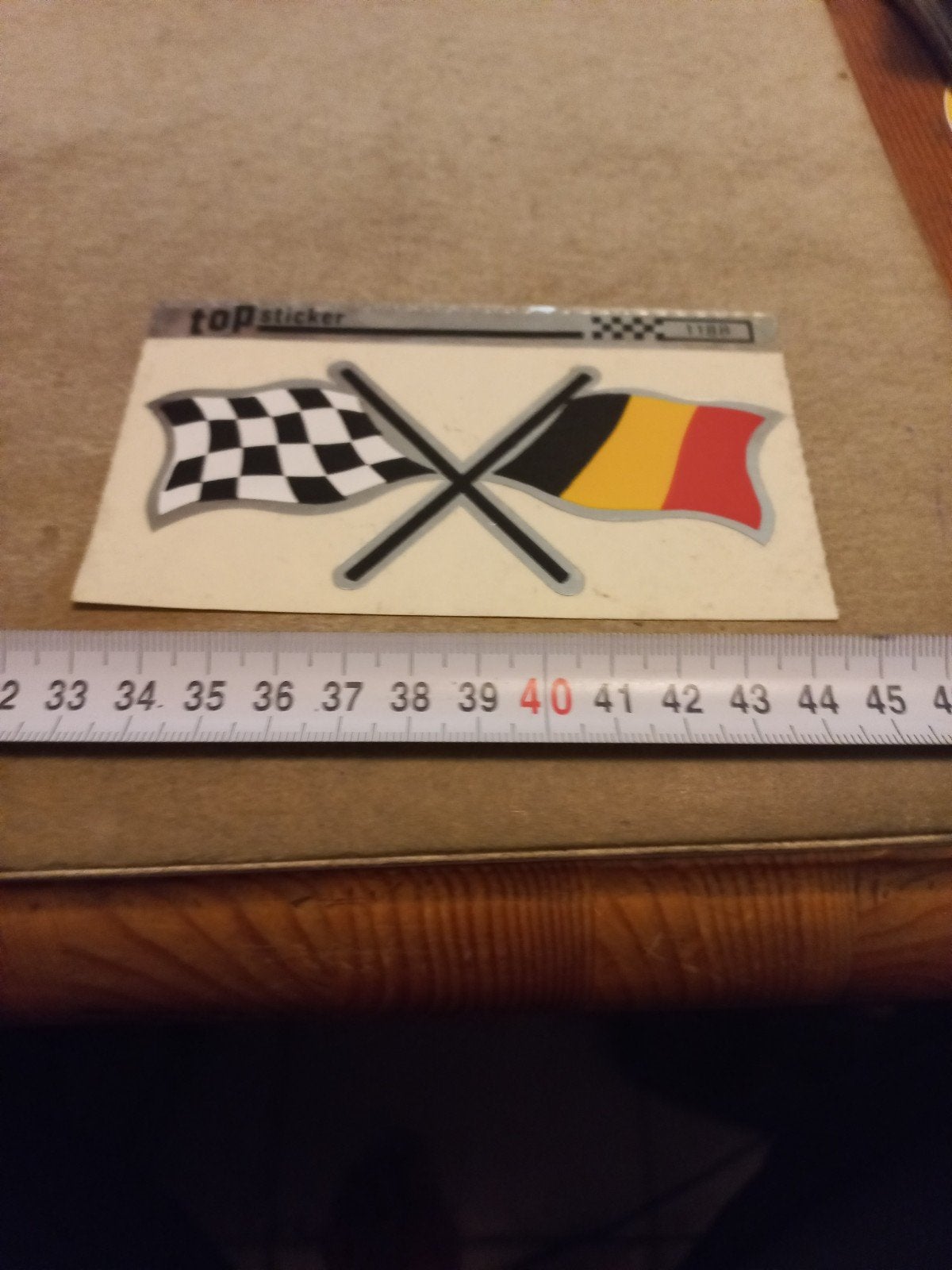 Top Sticker: Geblokte vlag en Belgische vlag, Ophalen of Verzenden, Nieuw