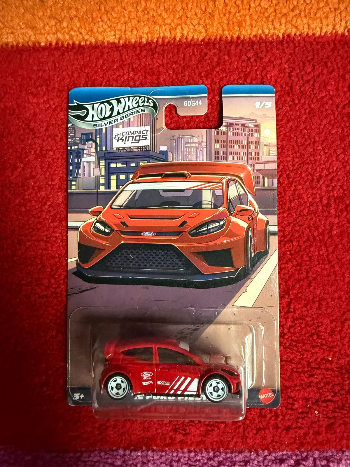 Hot Wheels '12 Ford Fiesta Silver Series GDG44 1/5, Ophalen of Verzenden, Nieuw