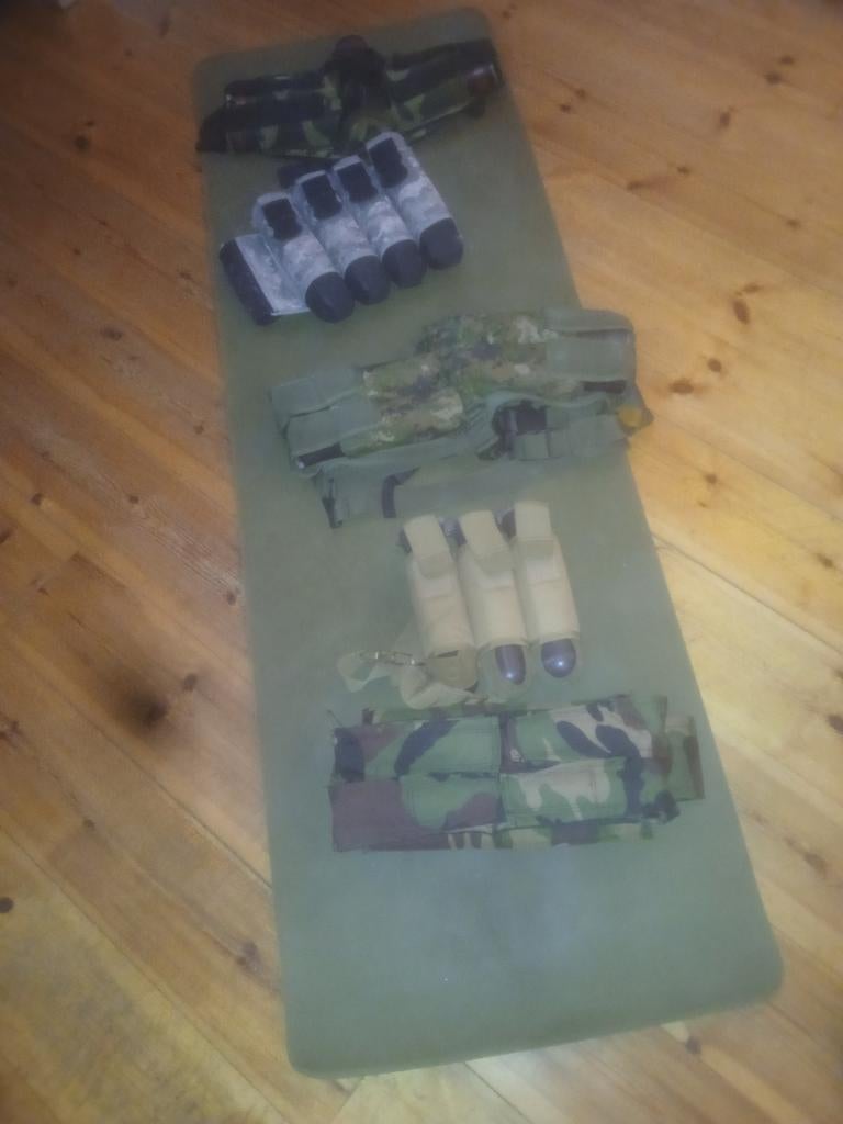 Paintball podbelts met pods div kleuren en modellen, Ophalen of Verzenden, Zo goed als nieuw