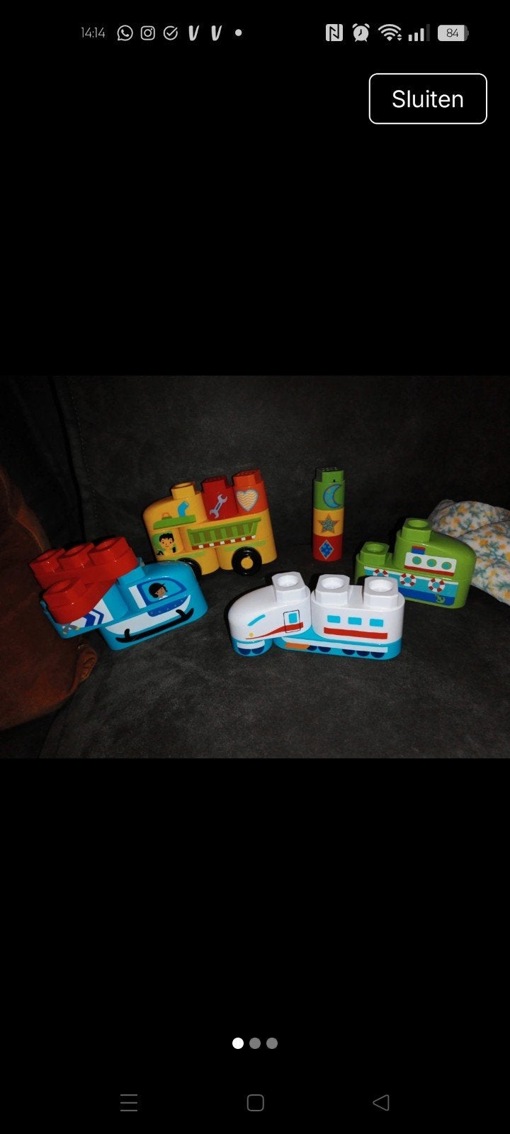 VTech Bla Bla Blocks sets: Voertuigen, Dieren, Boerderij, Ophalen of Verzenden, Zo goed als nieuw, Overige merken