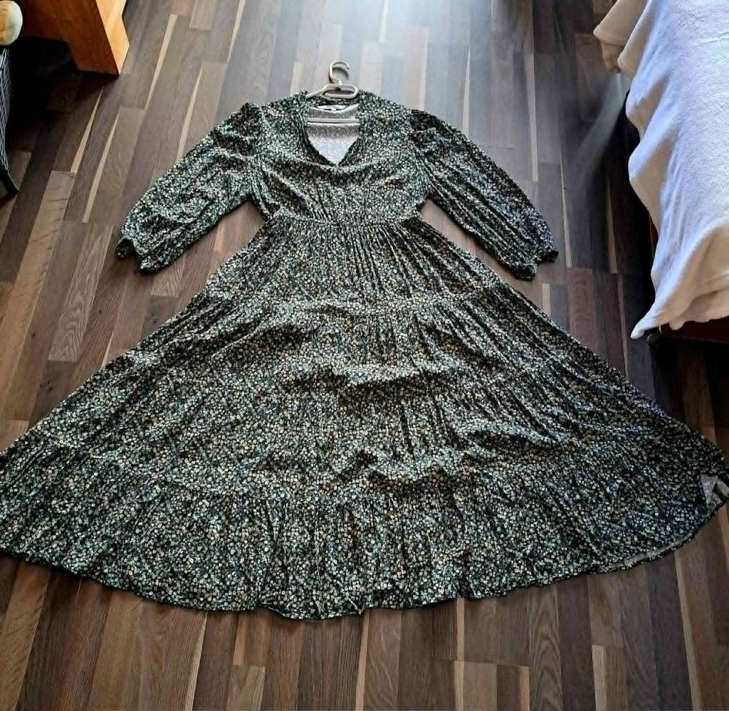 Miljuschka maxi jurk - maat 46 (XL), Ophalen of Verzenden, Zo goed als nieuw, Maat 46/48 (XL) of groter, Onder de knie