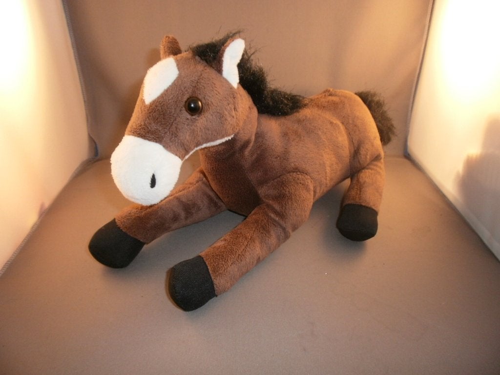 paard/veulen bruin zwart witte bles/neus/oren 27 cm 4 hoeven, Paard, Overige merken, Ophalen of Verzenden, Zo goed als nieuw
