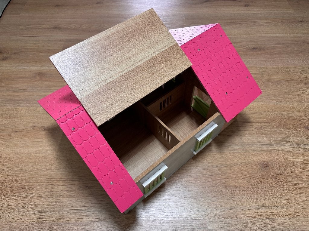 Kids Globe houten paardenstal voor Schleich paarden, Ophalen, Zo goed als nieuw