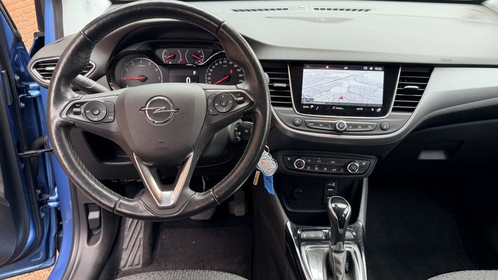 Opel Crossland X 1.2 T Innovation (bj 2019, automaat), Auto's, 12 maanden, Gebruikt, Blauw, Bedrijf