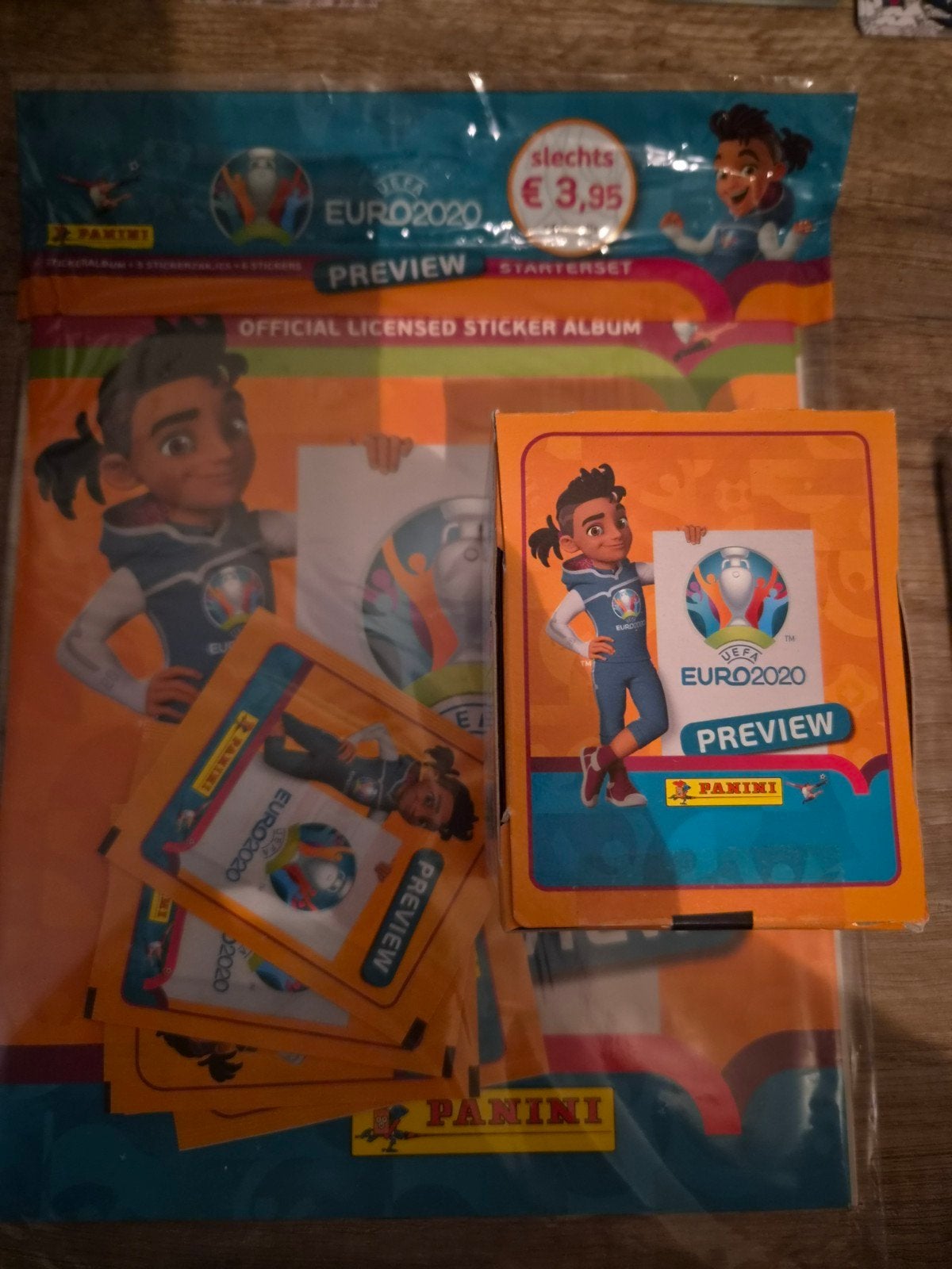 Panini UEFA EURO 2020 Preview Starterset  Album en Sticker, Verzenden, Nieuw, Stickers en Plaatjes
