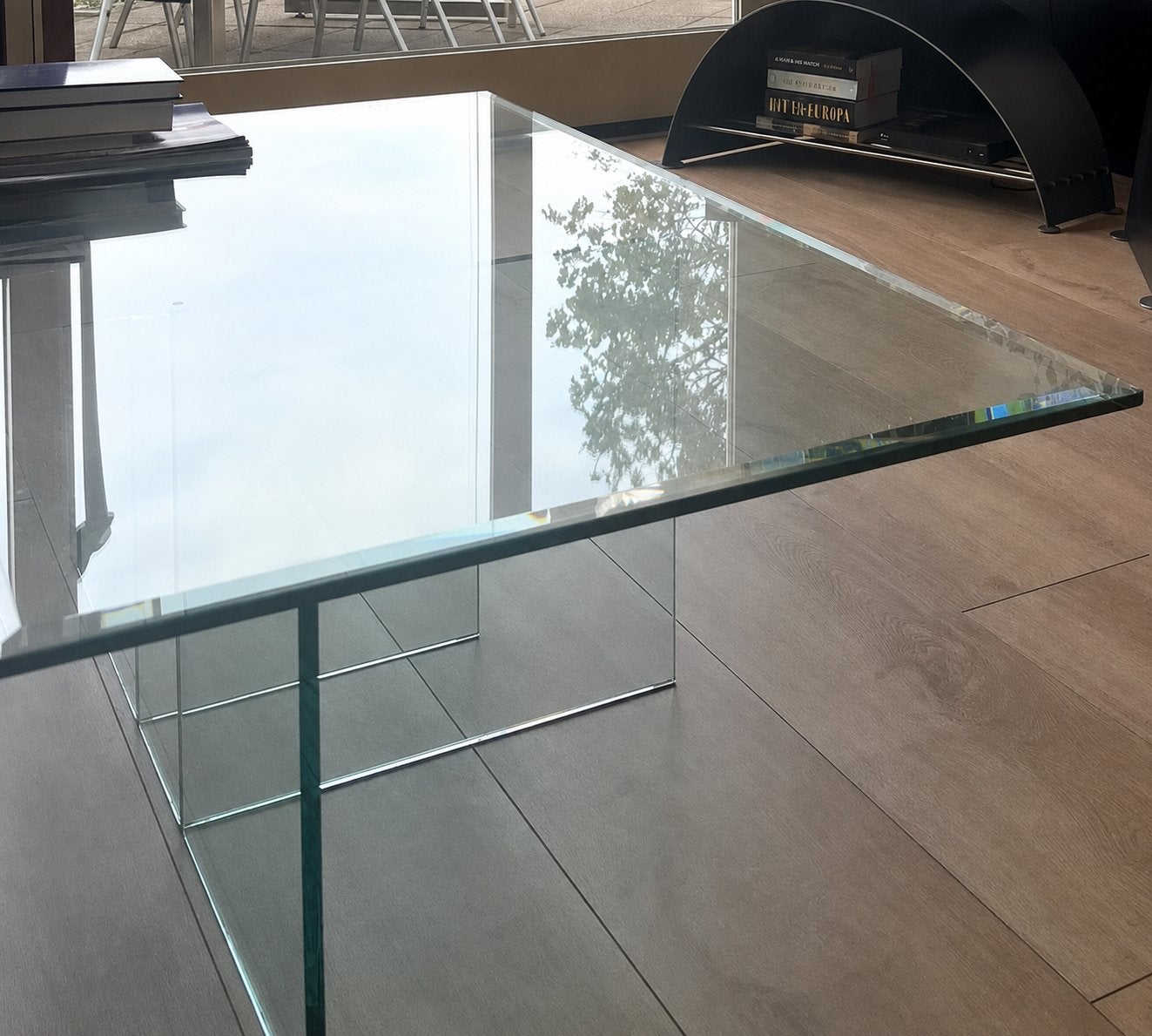 Glazen tafel te koop!, Huis en Inrichting, Ophalen, 100 tot 150 cm, 50 tot 100 cm, Zo goed als nieuw