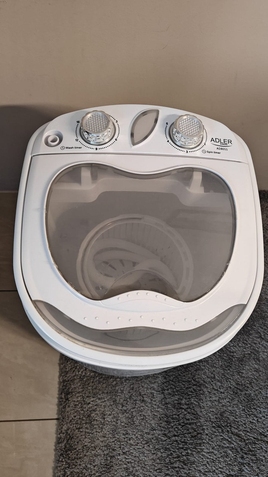 Adler wasmachine met centrifuge, Witgoed en Apparatuur, Ophalen, Minder dan 1200 toeren, Minder dan 85 cm, Minder dan 4 kg