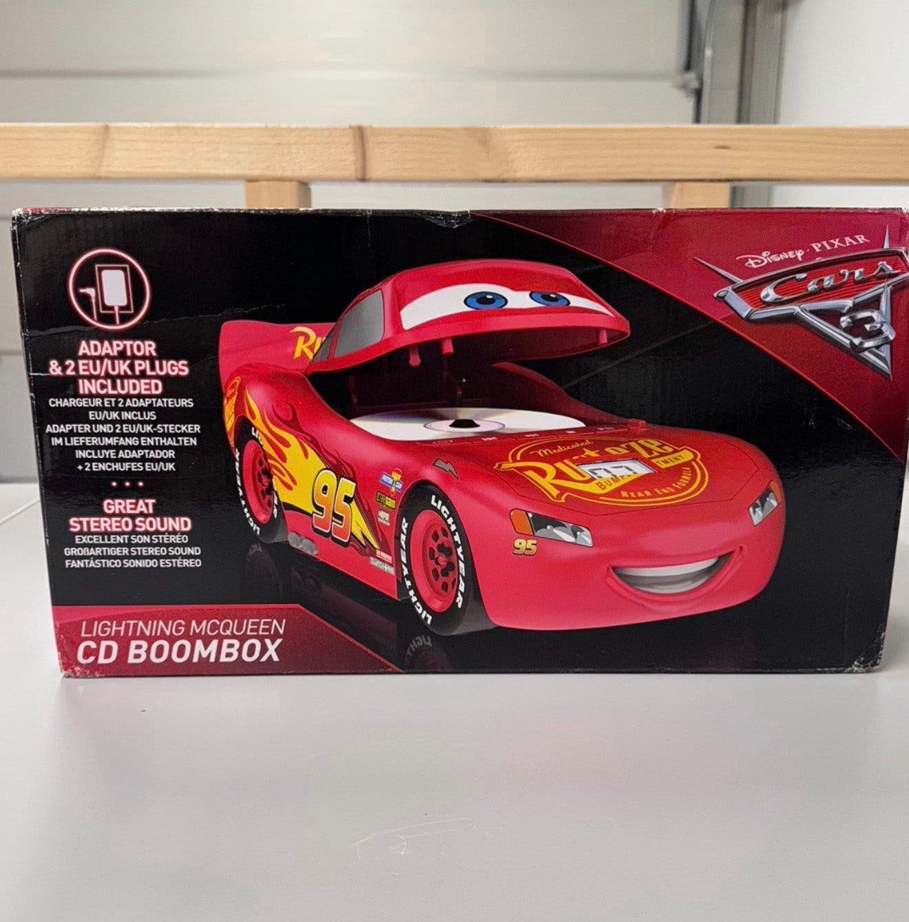 Disney Pixar CARS Lightning McQueen Cd-speler Boombox NIEUW, P, P, Ophalen of Verzenden, P
