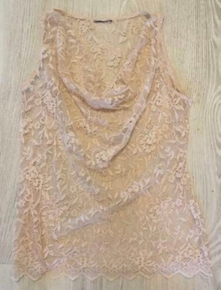 Mooie zalm kleurige kanten top , maatje 38 40, Kleding | Dames, Maat 38/40 (M), Overige kleuren, Ophalen of Verzenden, Zo goed als nieuw