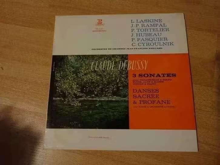 LP Claude Debussy Orchestre De Chambre Paillard – 3 Sonates, Cd's en Dvd's, Vinyl | Klassiek, LP, Overige componisten, Ophalen of Verzenden