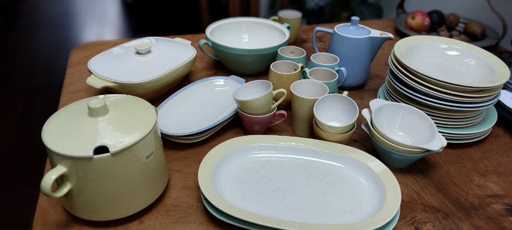 Pastel servies / Regout Maastricht / Royal Sphinx - Servies, Huis en Inrichting, Gebruikt, Overige merken, Keramiek, Vintage