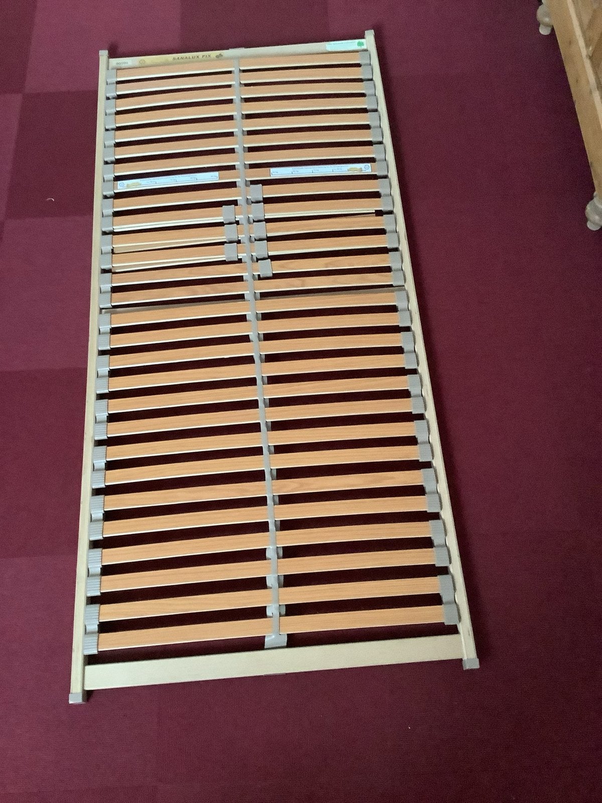 Sanalux Fix lattenbodem 90x200 cm, Huis en Inrichting, Gebruikt, 90 cm, Eenpersoons, Ophalen of Verzenden