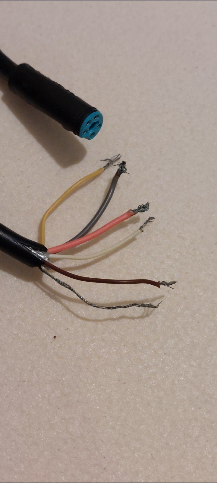 Simrad Robnet 2 Robnet2 Blauw 5 Pin Kabel Plug-Open Draad., Ophalen of Verzenden, Zo goed als nieuw, Kabel of Apparatuur