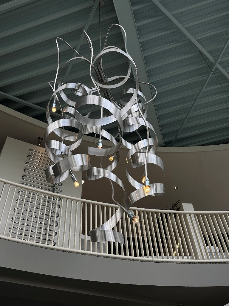 ZTAHL Padova hanglampen set 4x ZEER mooi voor vide en tafels, Ophalen, Overige materialen, RVS hanglamp, Nieuw