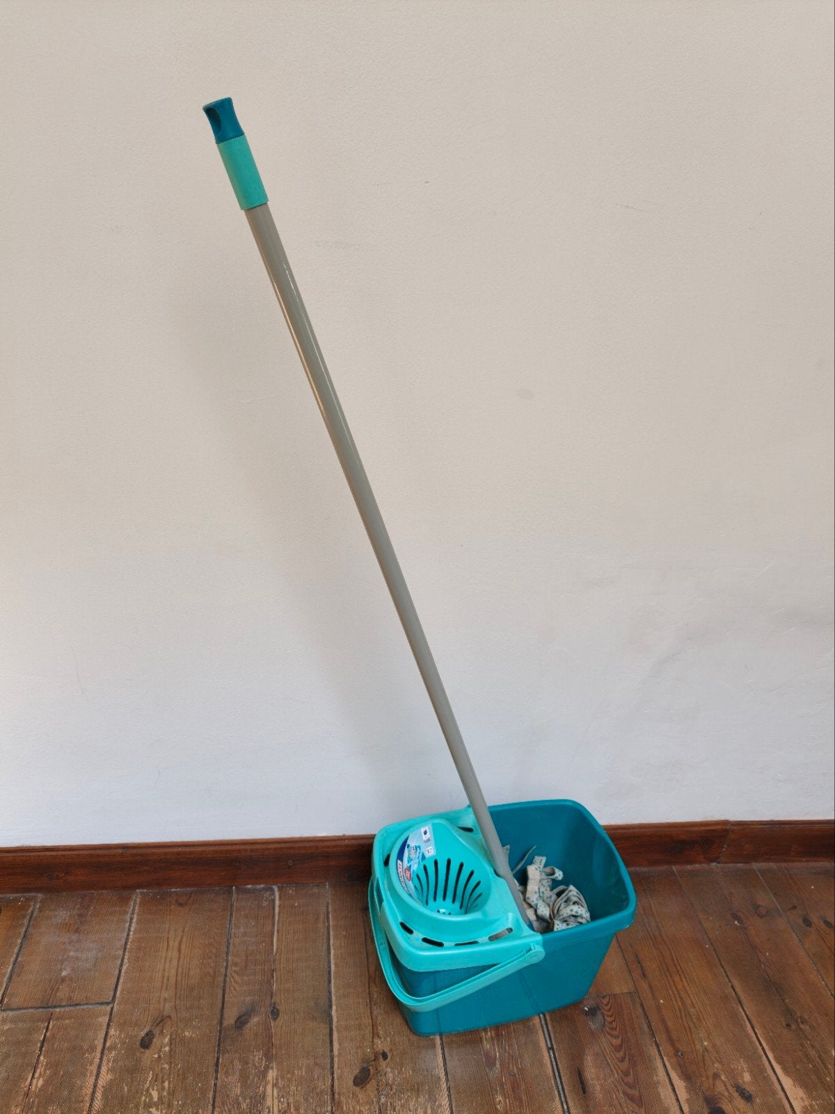 Leifheit Combi Mop met emmer en wringer, Ophalen of Verzenden, Dweilemmer, -bak, of -wagen