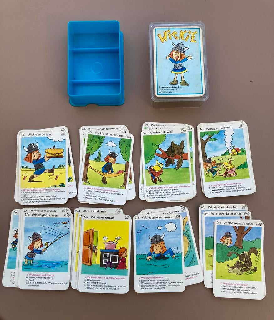 Vintage Wickie de Viking kwartet, Ophalen of Verzenden, Gebruikt, Kwartet(ten)