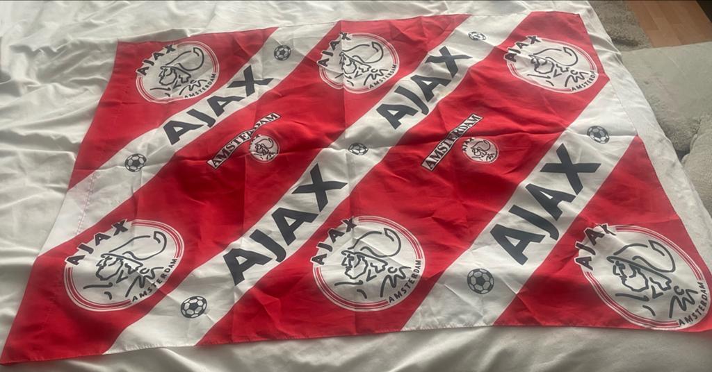 Ajax vlag, Diversen, Vlaggen en Wimpels, Ophalen of Verzenden, Gebruikt
