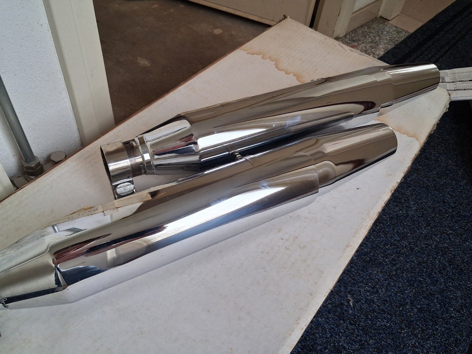 Originele uitlaten Harley chrome, Ophalen of Verzenden