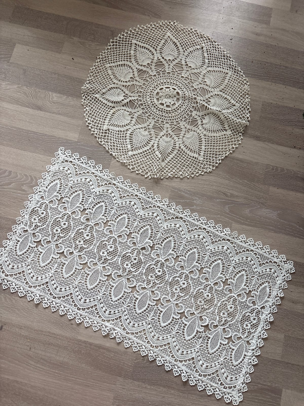 Gehaakte kanten tafelkleden set - Vintage stijl, Ophalen of Verzenden