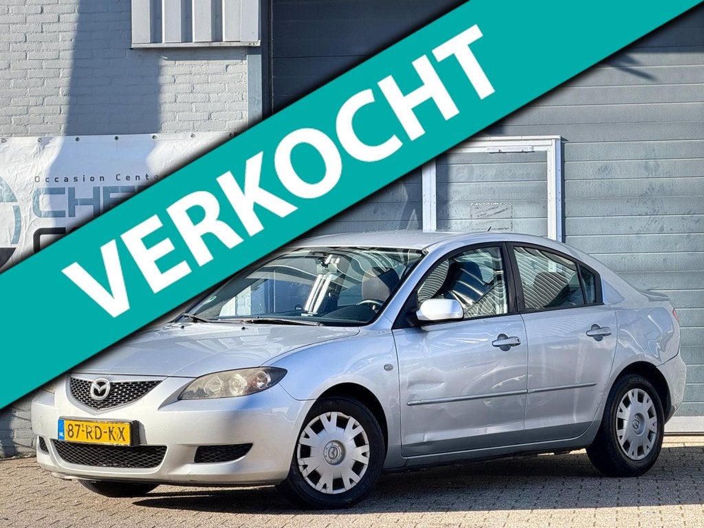 Mazda 3 1.6|NAP|APK|AIRCO|CARPLAY|LAGEKM|INRUILKOOPJE|BOEKJE, Auto's, Mazda, Stof, Gebruikt, Zwart, 4 cilinders