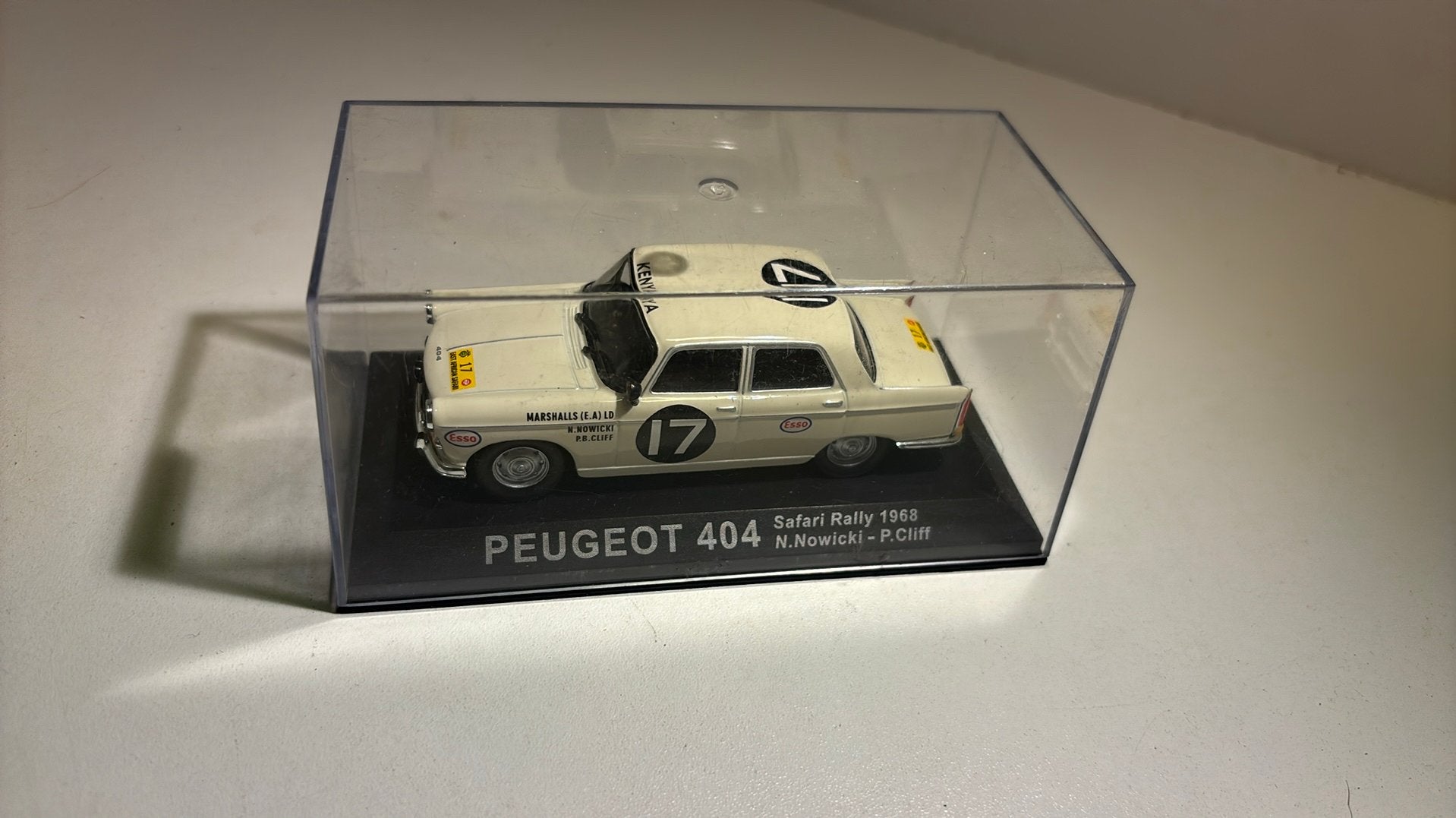 Peugeot 404 safari rally 1968 altaya 1.43, Overige merken, Auto, Ophalen of Verzenden, A
