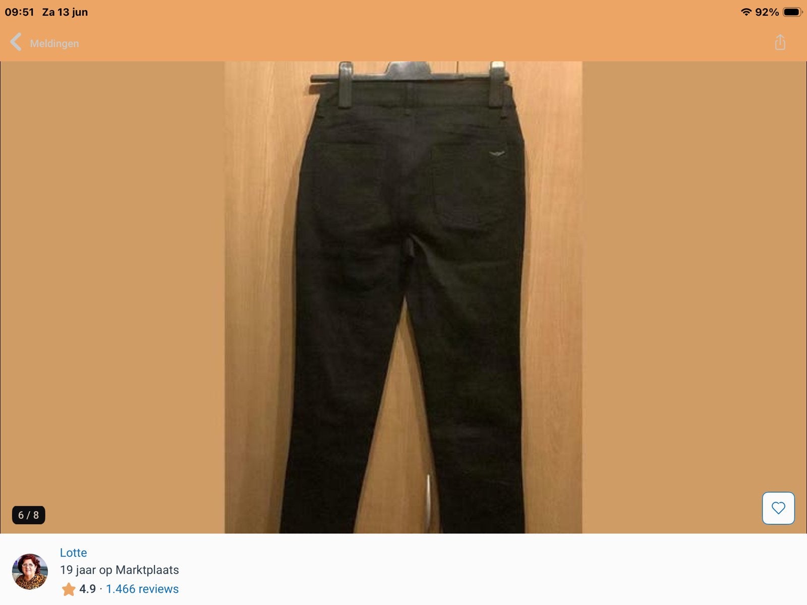 Zwarte jeans met parels maat 36., Verzenden, Nieuw, Zwart, W28 - W29 (confectie 36)