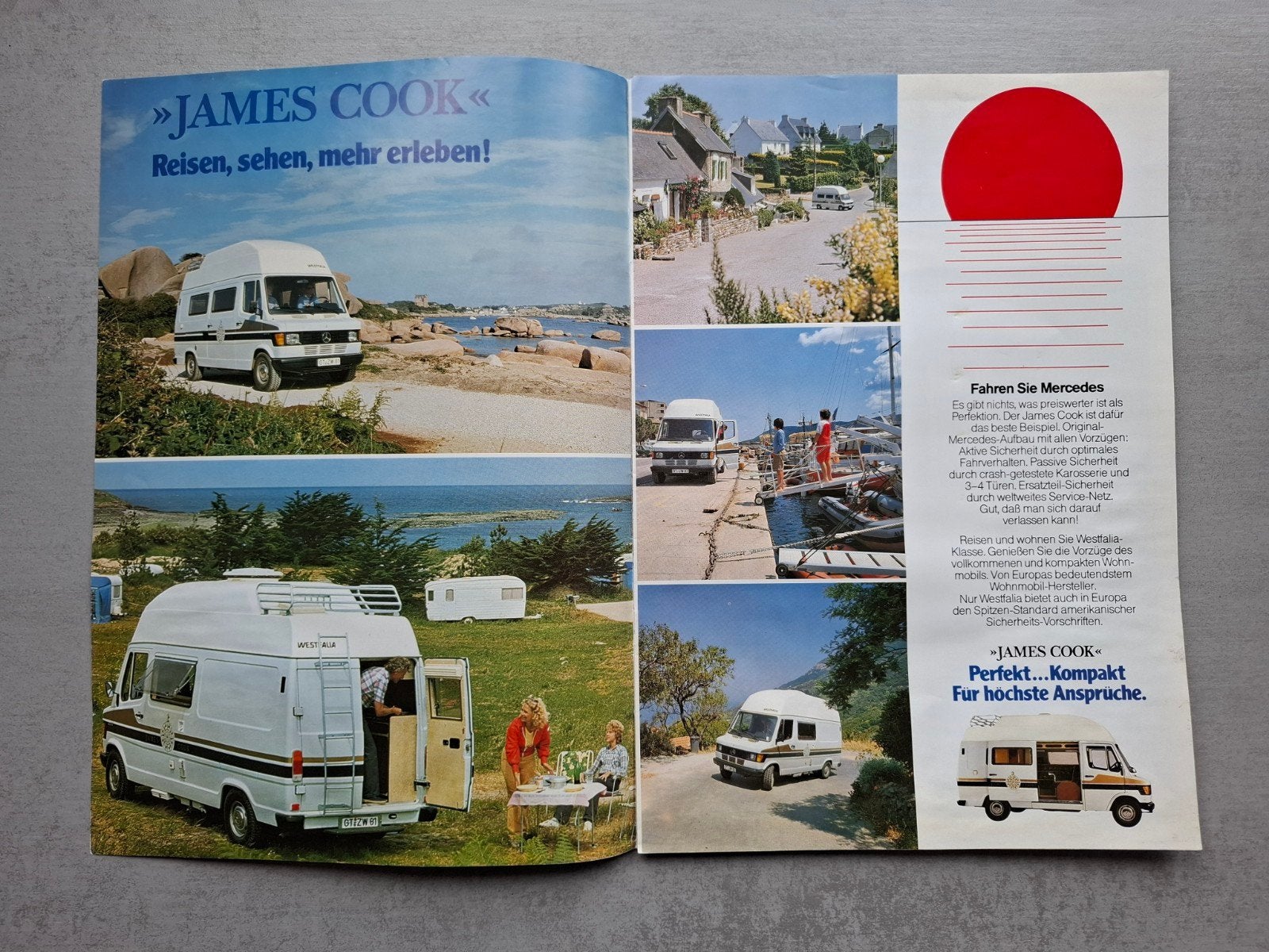 Mercedes-Benz "James Cook" Westfalia brochure, Ophalen of Verzenden, Gelezen, Mercedes