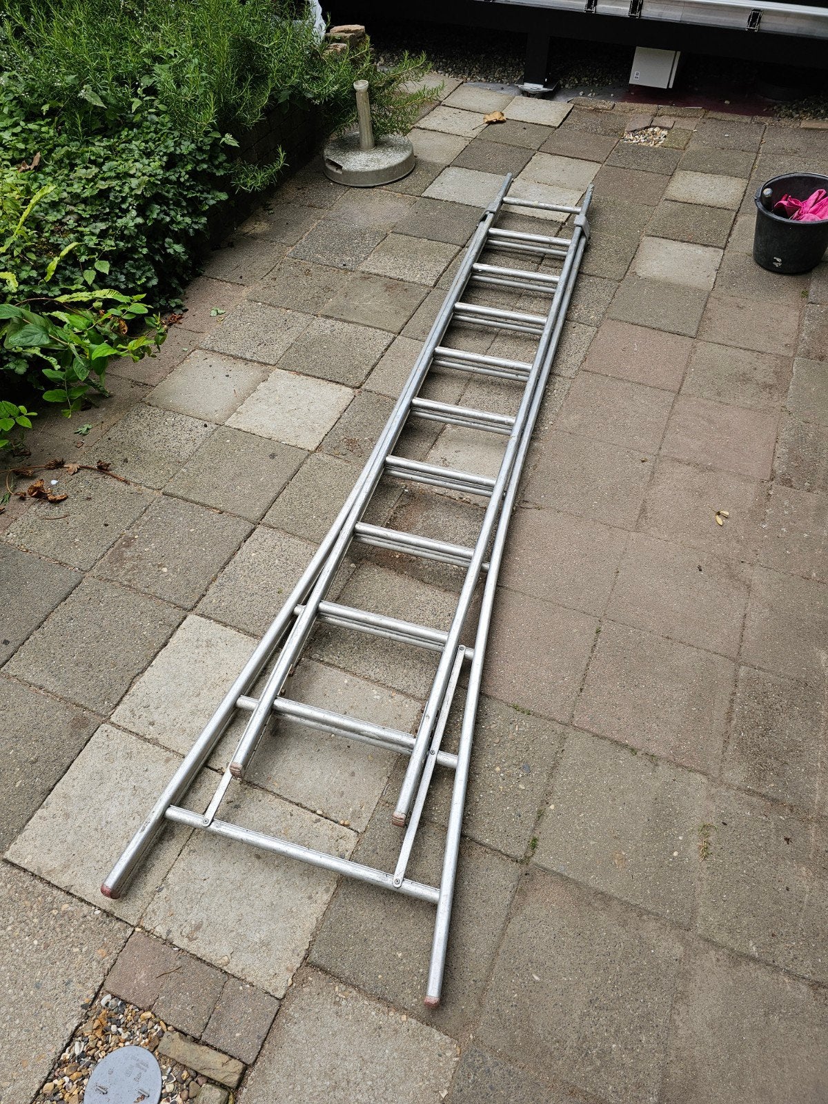 Uitschuifbare aluminium ladder - Centrum Ladders Holland, Ophalen, Gebruikt, 4 meter of meer