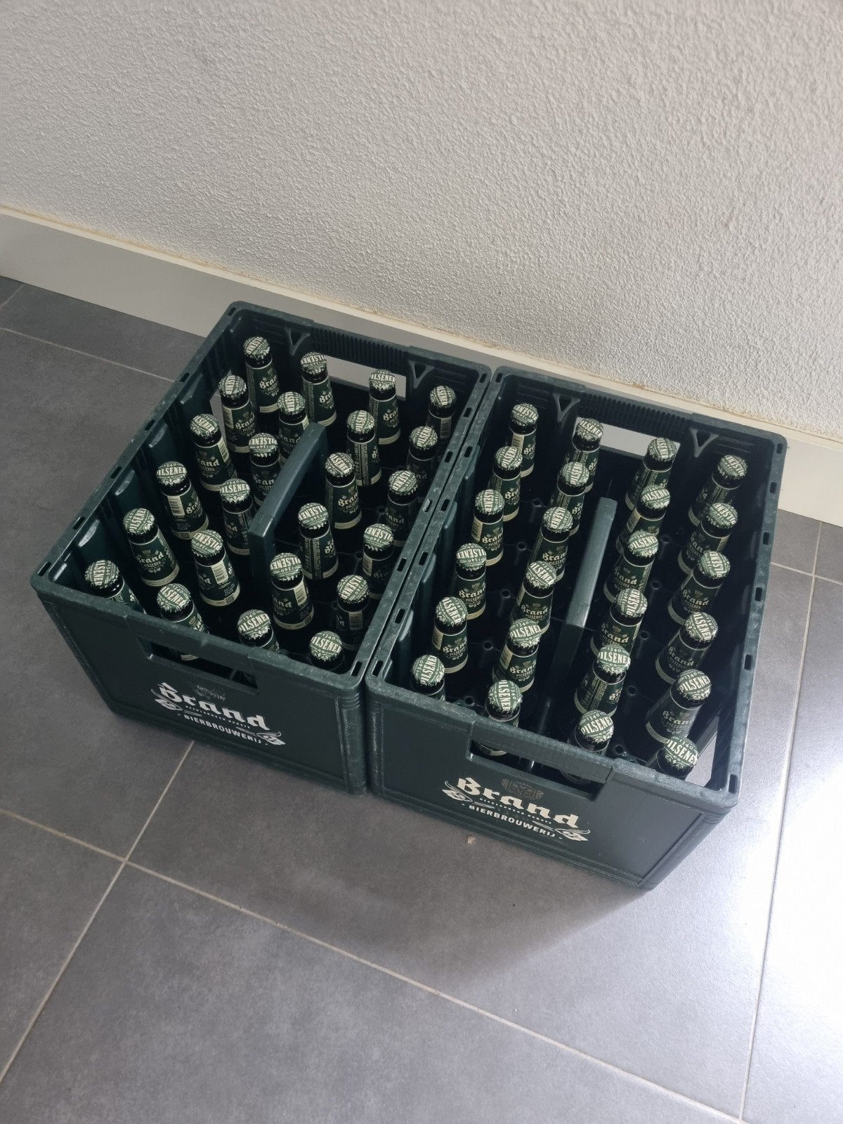 2 kratten Brand Bier - Houdbaar tot oktober 2026, Ophalen