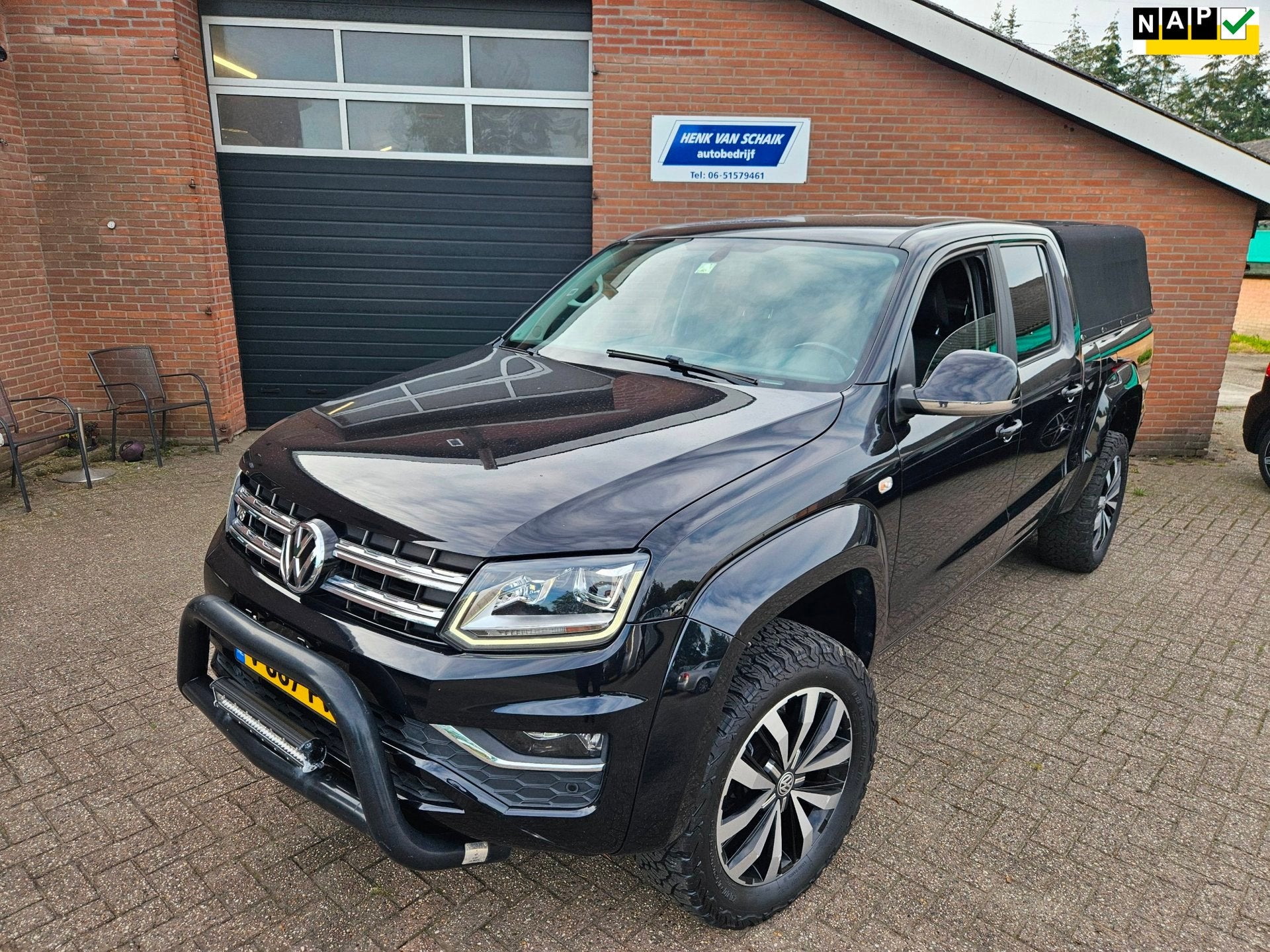 Volkswagen Amarok 3.0 TDI 4Motion DC Highline 2017, Gebruikt, 2217 kg, Automatische klimaatregeling, Zwart