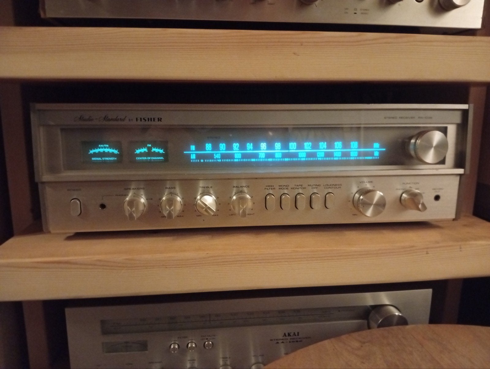 Fisher Stereo Receiver - RS-1035, Overige merken, Gebruikt, Ophalen of Verzenden, Minder dan 60 watt