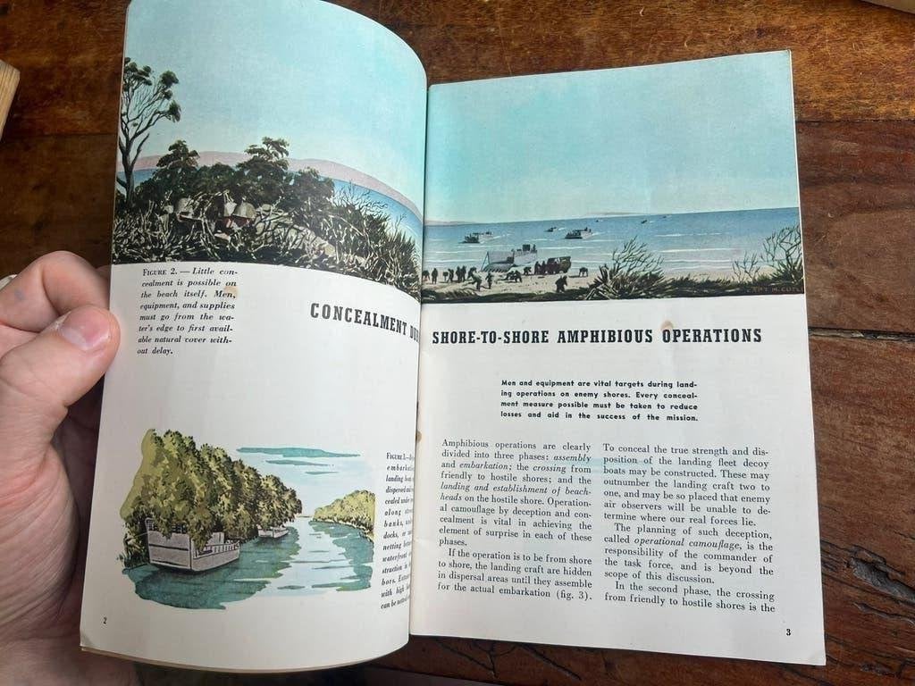 WO2 Amerikaans camouflage voorschrift MG Sniper invasie '43, Amerika, Verzenden, Boek of Tijdschrift