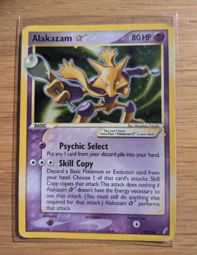 Alakazam Gold Star (GC 99), Ophalen, Zo goed als nieuw, Losse kaart