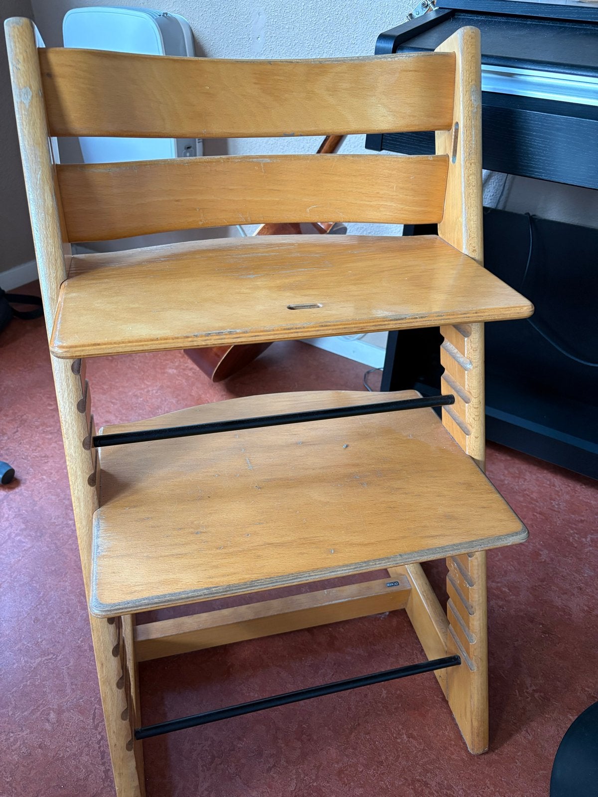 Stokke Tripp Trapp meegroeistoel - Natuurlijk hout, Kinderen en Baby's, Ophalen, Gebruikt, Meegroeistoel