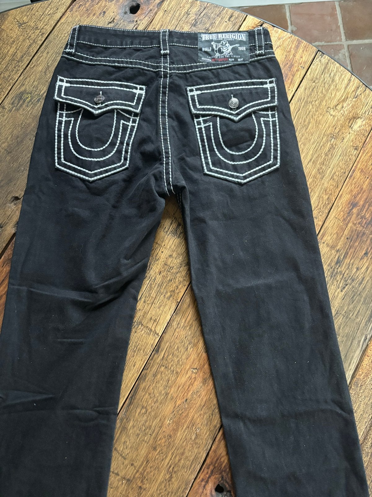 True Religion Jeans Zwart W34, Verzenden, Zo goed als nieuw, Zwart, W33 - W34 (confectie 48/50)