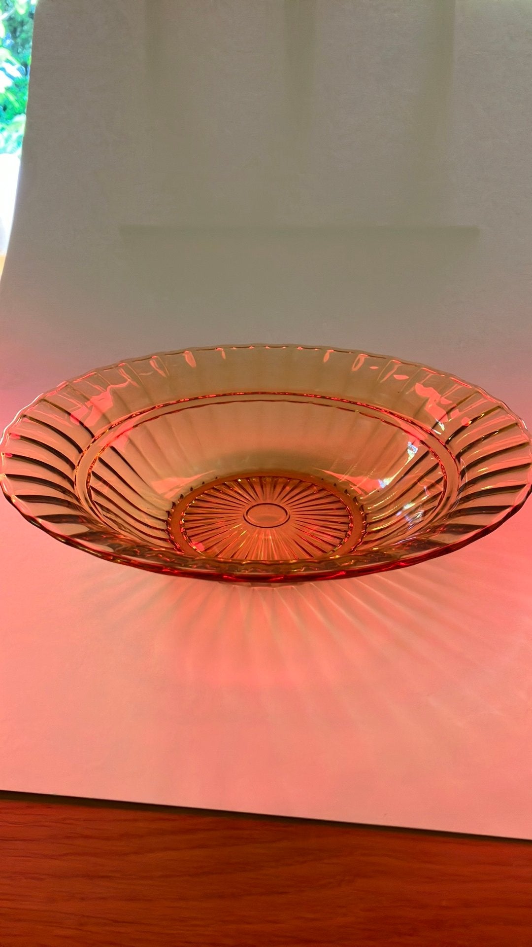 Neerlandia, amber fruitschaal, 27 cm, Ophalen of Verzenden