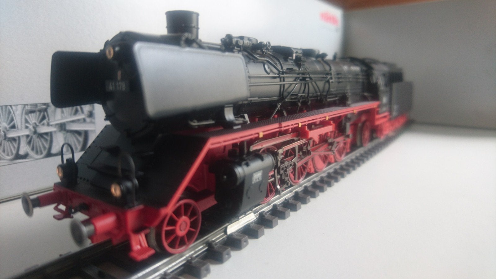 Marklin - Stoomlocomotief BR 41 DB - MfxPlus+Geluid 37923, Ophalen, Wisselstroom, Locomotief, Zo goed als nieuw
