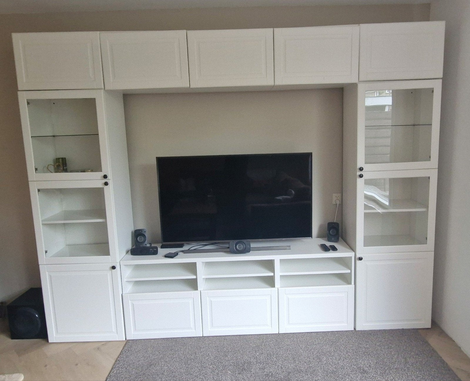 Tv kast ikea Besta, Ophalen, Zo goed als nieuw, 200 cm of meer, 25 tot 50 cm