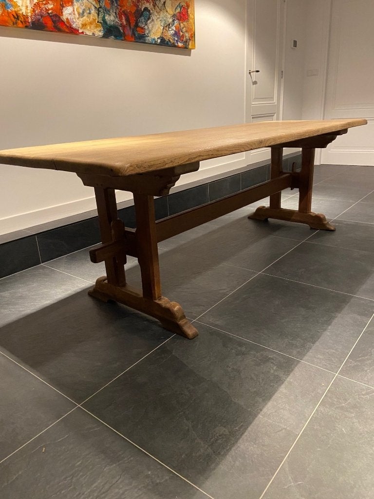Antiek houten eettafel, Huis en Inrichting, Ophalen, Gebruikt, 200 cm of meer, 50 tot 100 cm