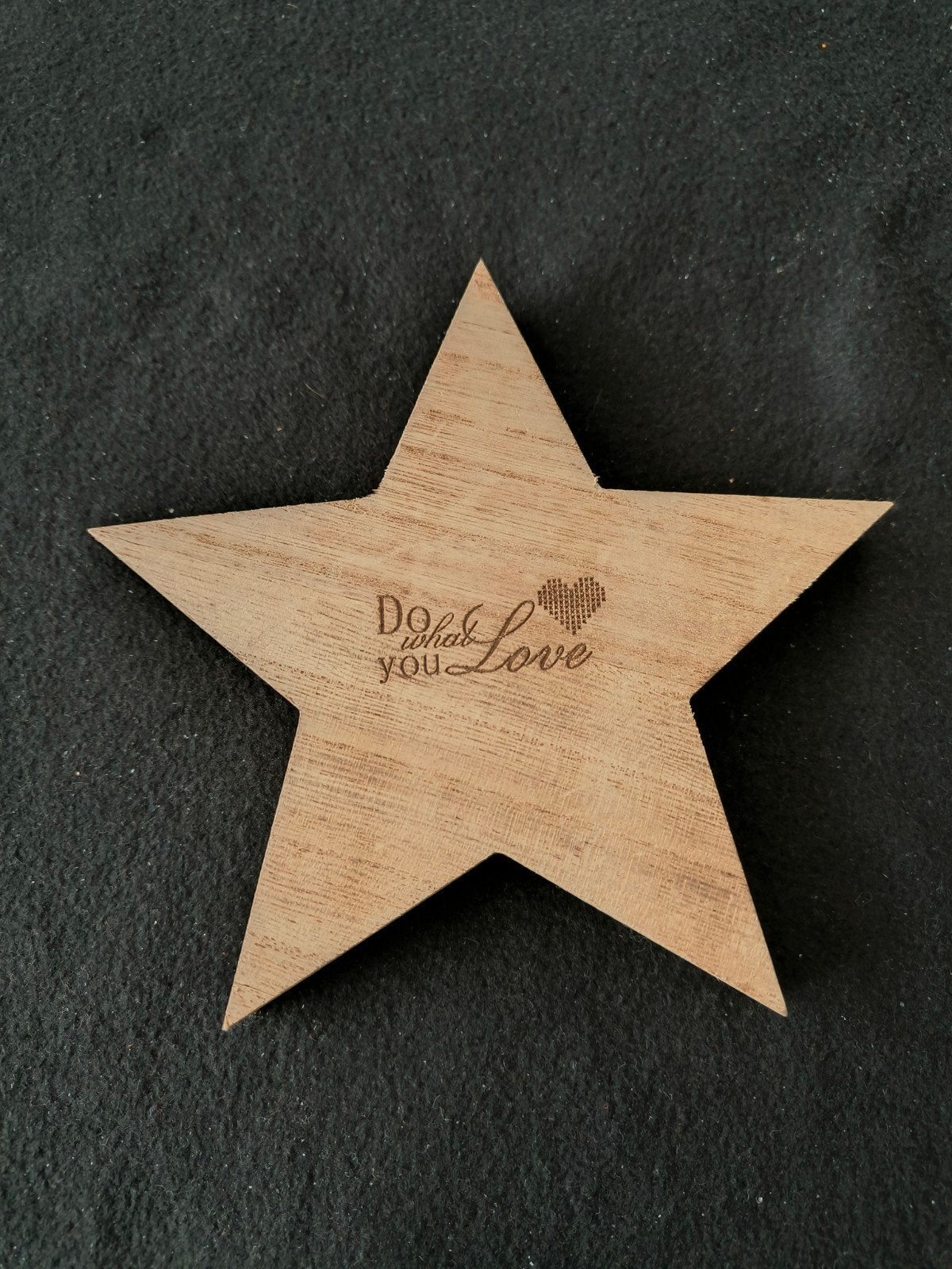 Houten ster decoratie met inspirerende tekst, Hout, Ophalen of Verzenden, Bruin, Landelijk