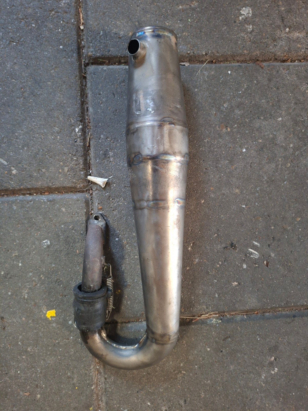 Samba titanium uitlaat elcon truxx, Benzine, Gebruikt, Ophalen of Verzenden, Onderdeel