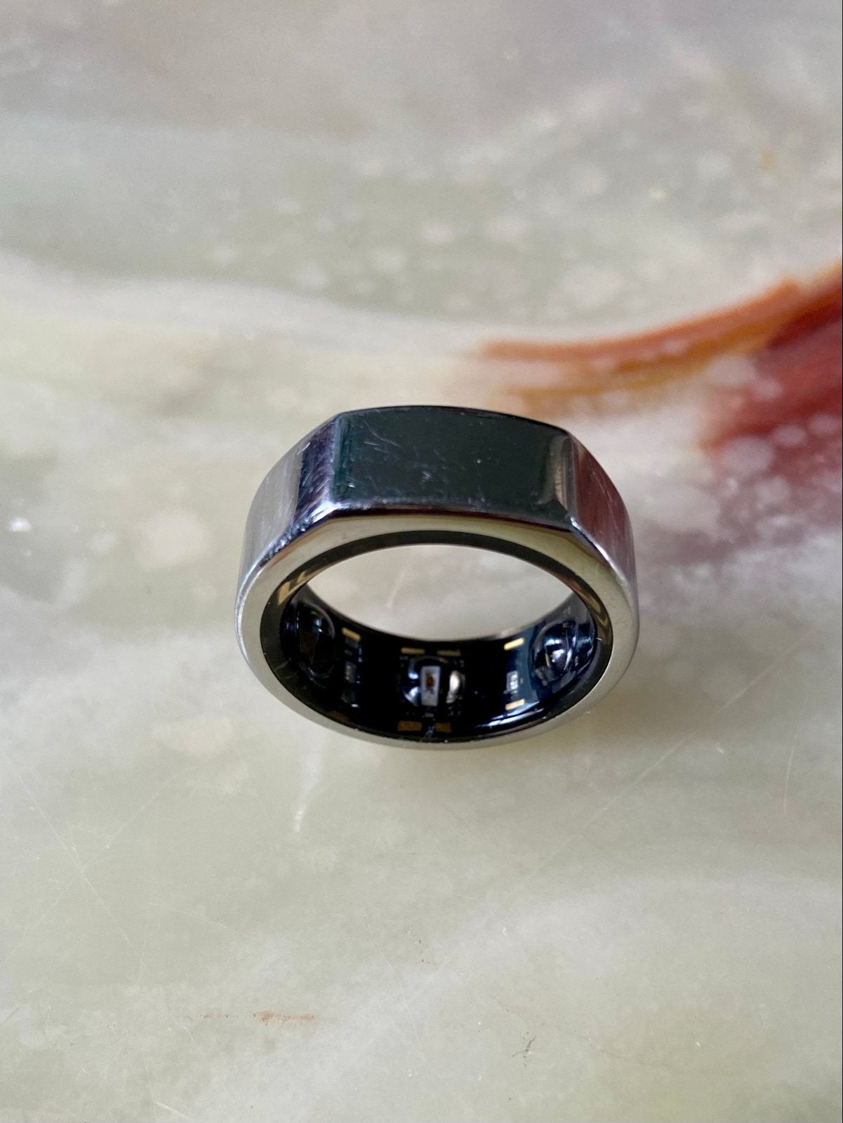 Oura Ring Gen 3 Heritage Maat 7, Gebruikt, Hartslag, Ophalen of Verzenden, Waterdicht