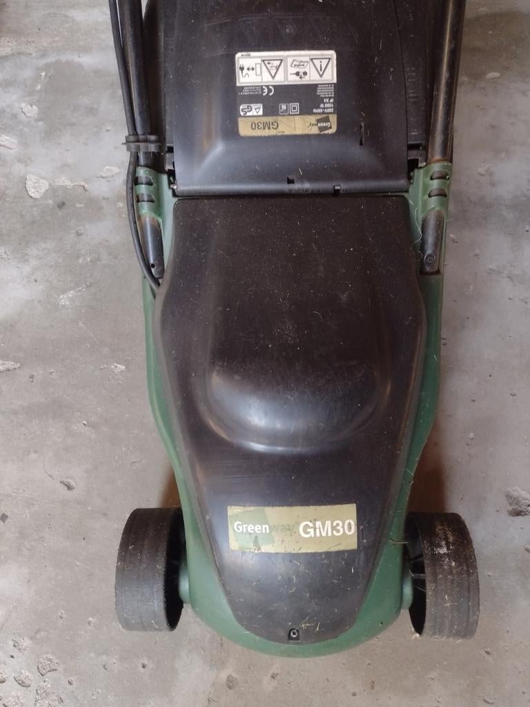 Greenway GM30 Elektrische Grasmaaier, Tuin en Terras, Cirkelmaaier, Gebruikt, Elektrische grasmaaier, Minder dan 30 cm