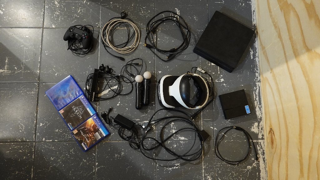 Playstation 4 Slim 1TB + PSVR, Ophalen, 1 TB, Met 3 controllers of meer, Slim