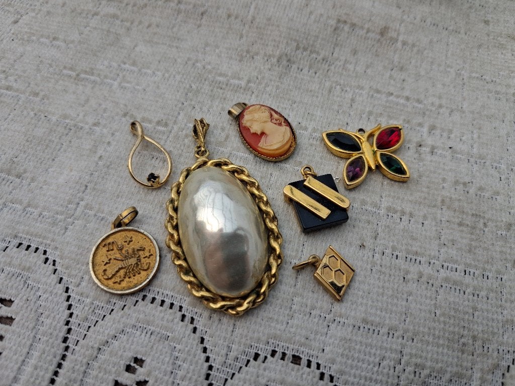 Lot vintage sieraden, Verzenden, Overige materialen, Hanger