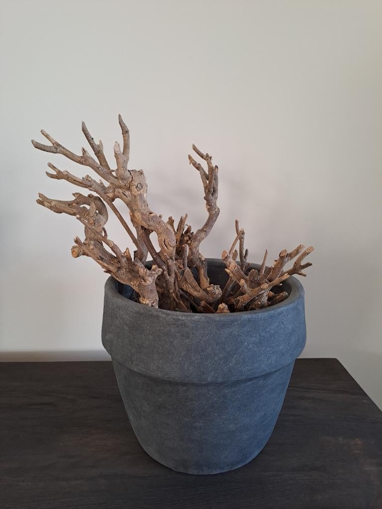 Mooie pot met druiventakken, Huis en Inrichting, Ophalen, Zo goed als nieuw
