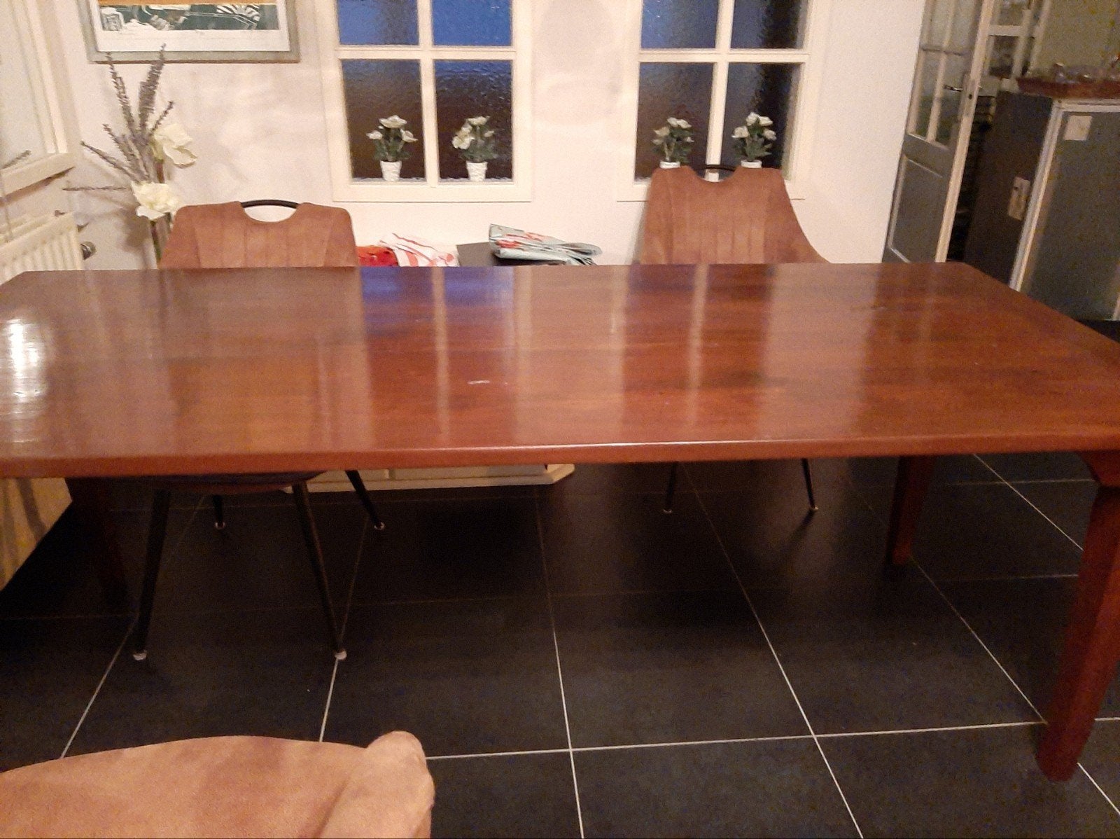 Hardhouten Eettafel 220x93 CM n, Ophalen of Verzenden