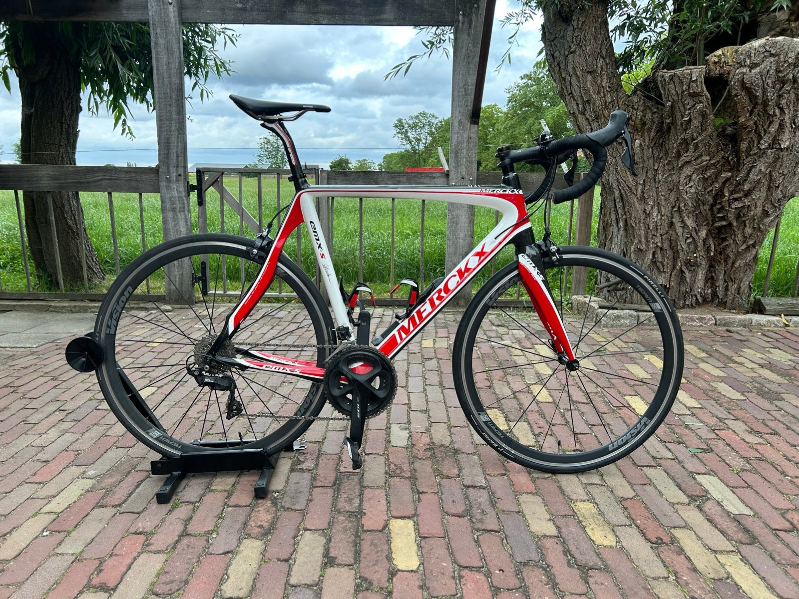 Eddy Merckx EMX-5 Carbon Racefiets - Shimano 105 - XL, 28 inch, Gebruikt, Carbon, 15 tot 20 versnellingen