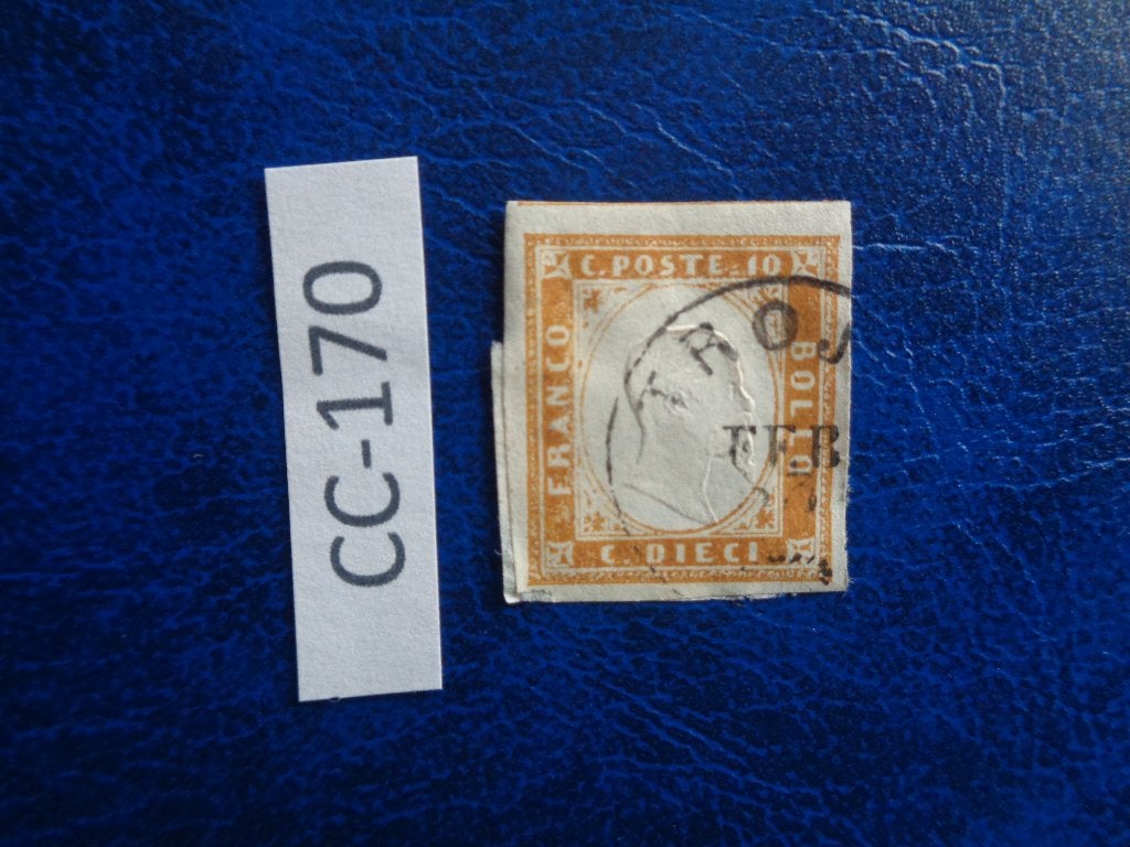 sardinie - viktor emanuel (cc-170), Postzegels en Munten, Ophalen of Verzenden, Gestempeld